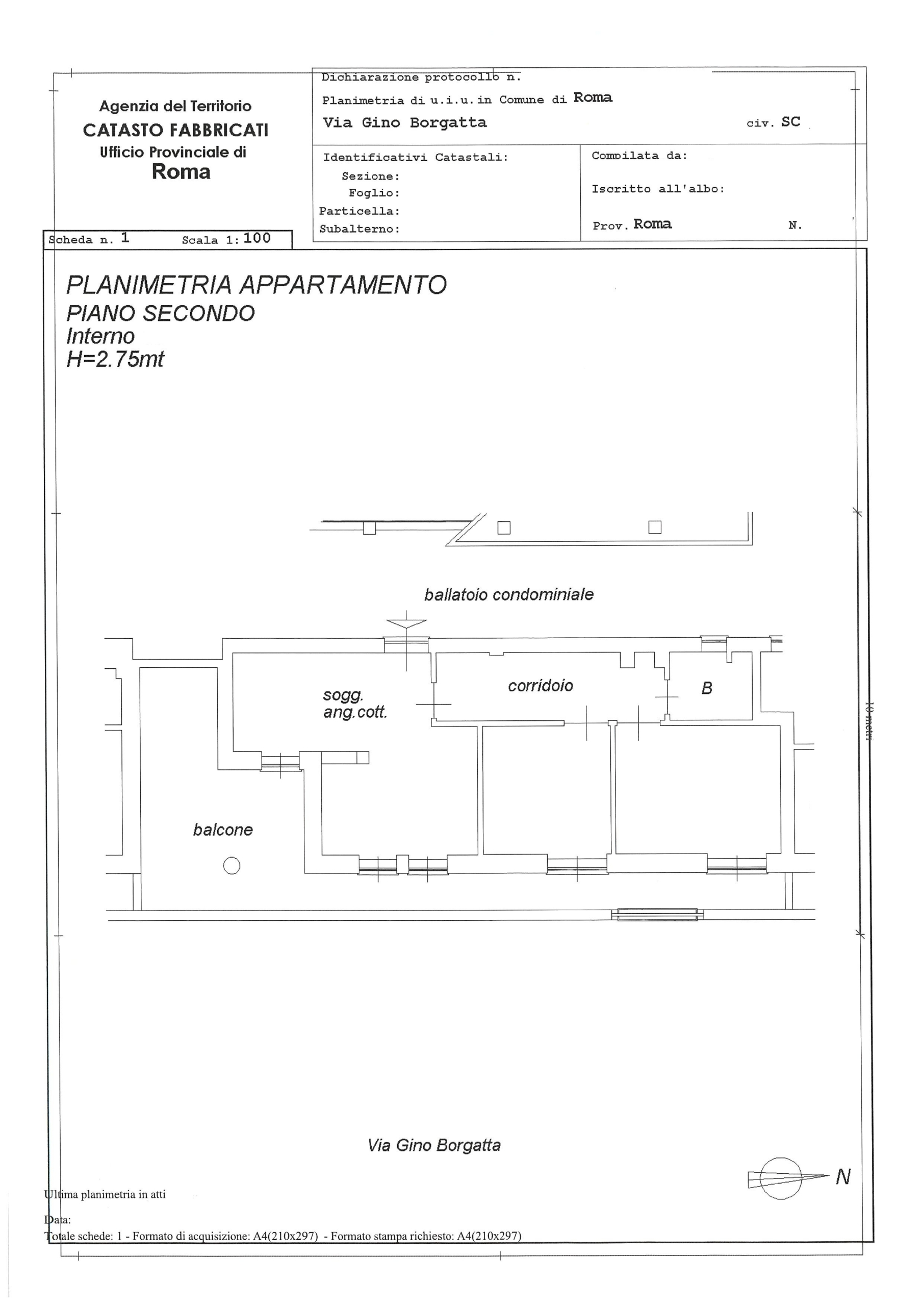 Tipologia Immobile: appartamento Provincia: roma Comune: roma Località: selva candida Indirizzo: Via Gino Borgatta